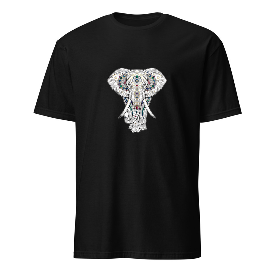 Mandala-Elefant – Premium Kunst T-Shirt