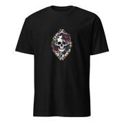 Totenkopf und Rosen – Premium Kunst T-Shirt