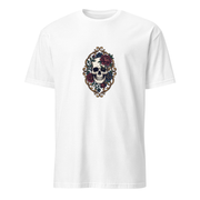 Totenkopf und Rosen – Premium Kunst T-Shirt