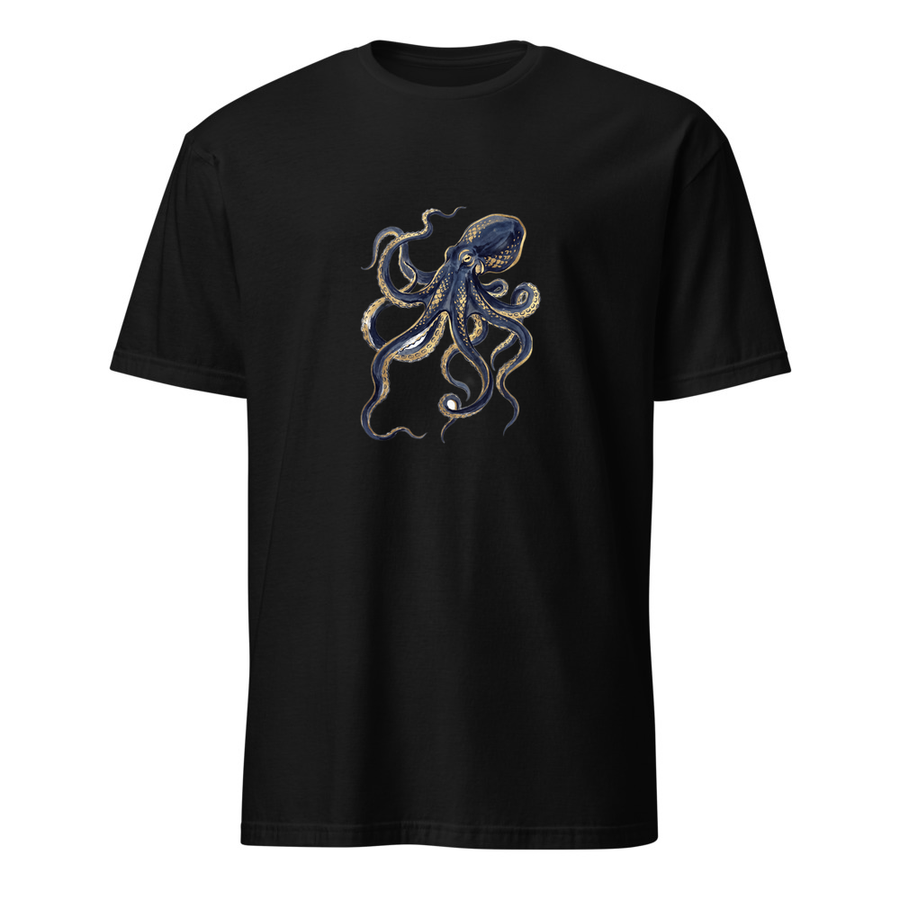 Oktopus Tusche – Premium Kunst T-Shirt
