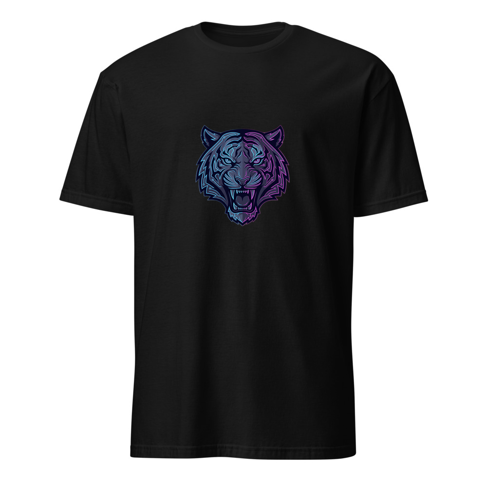 Neon-Tiger – Premium Kunst T-Shirt