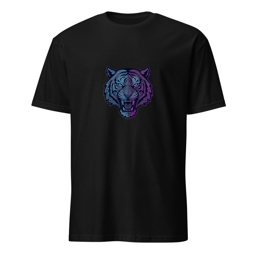 Neon-Tiger – Premium Kunst T-Shirt