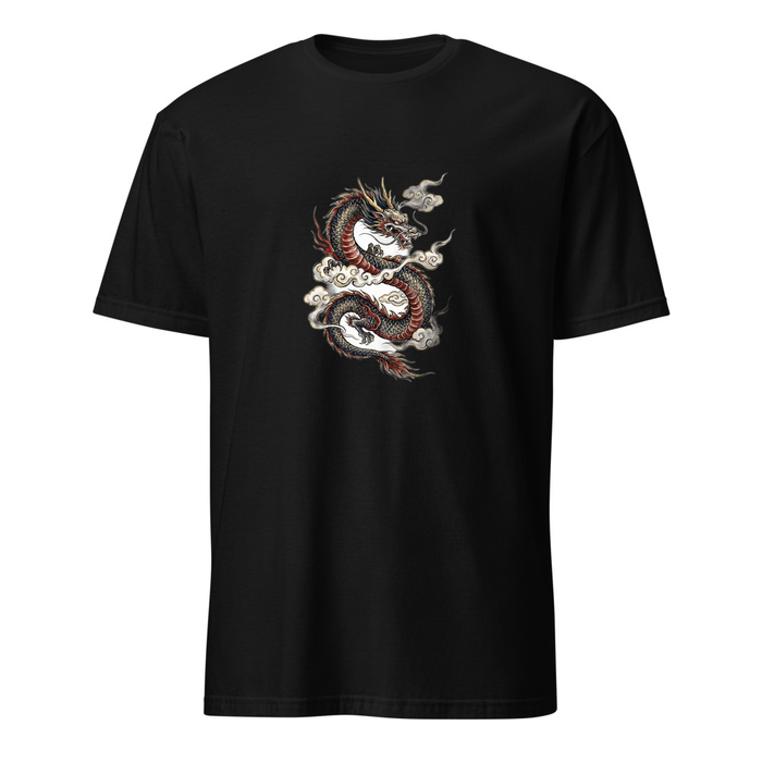 Goldener Drache – Premium Kunst T-Shirt