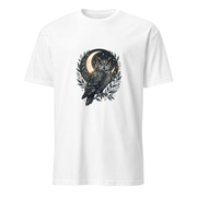 Eule und Mond – Premium Kunst T-Shirt