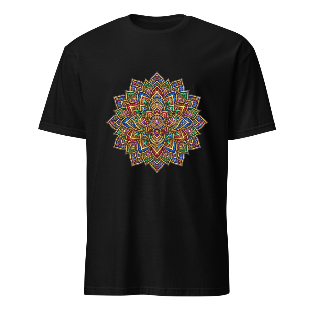 Lotus-Mandala – Premium Kunst T-Shirt