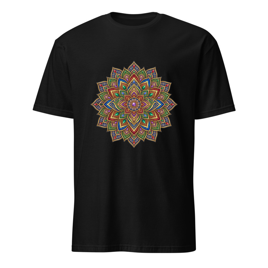 Lotus-Mandala – Premium Kunst T-Shirt