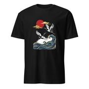 Kraniche – Premium Kunst T-Shirt