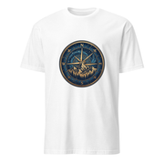 Kompass und Berge – Premium Kunst T-Shirt