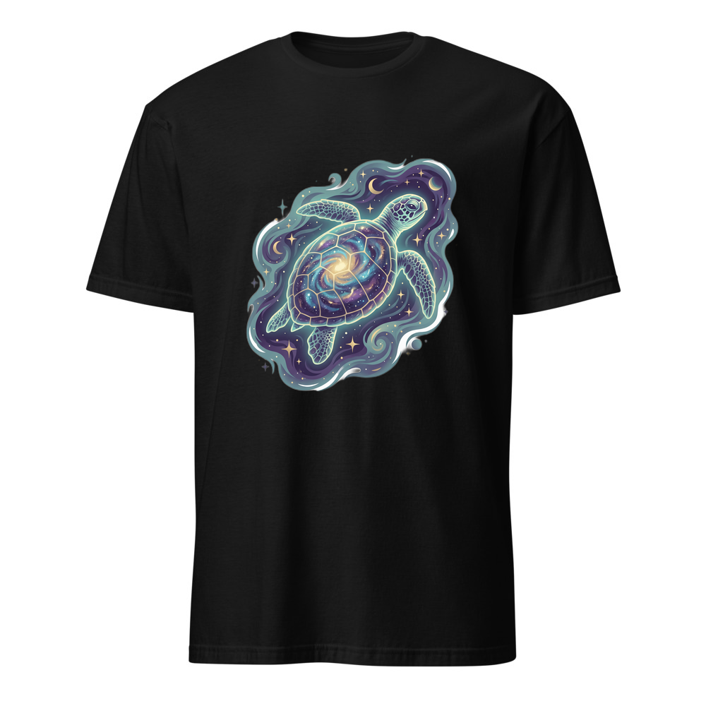 Kosmos-Schildkröte – Premium Kunst T-Shirt