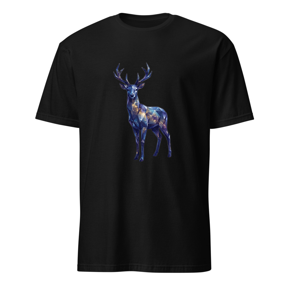 Kristall-Hirsch – Premium Kunst T-Shirt