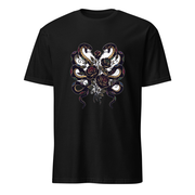 Schlange und Rosen – Premium Kunst T-Shirt