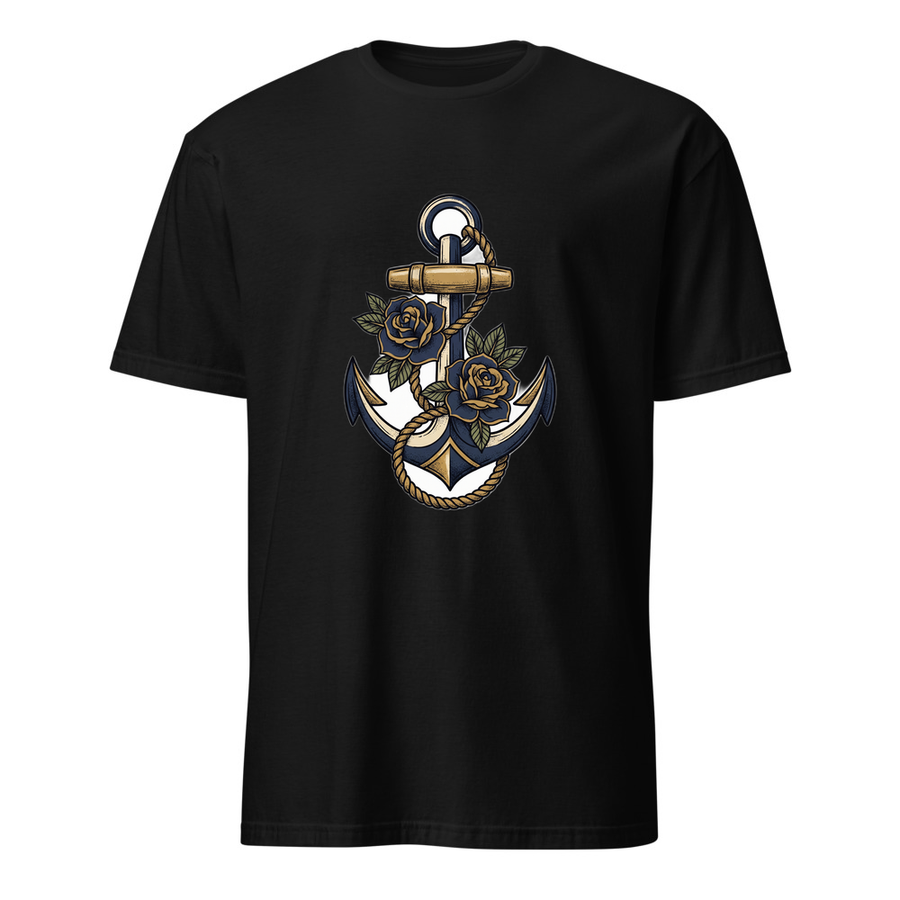 Anker und Rosen – Premium Kunst T-Shirt