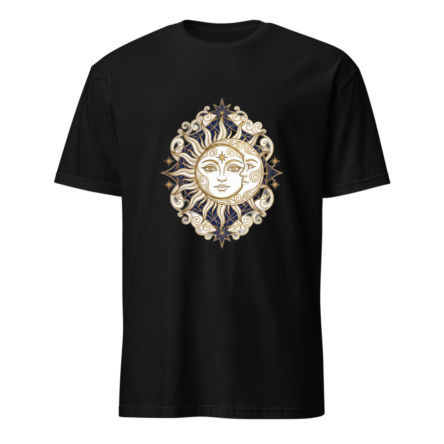 Sonne und Mond – Premium Kunst T-Shirt