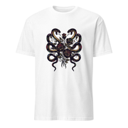 Schlange und Rosen – Premium Kunst T-Shirt