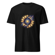 Kosmos-Sonnenblume – Premium Kunst T-Shirt